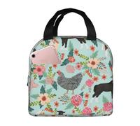 JBYJBX Farm Animal Print Insulated Lunch Bag Lightweight, Portable Box Tote Bag Keeps Food Hot/Cold For Hours
