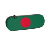 JBYJBX Flag Of Bangladesh Print Versatile Leather Pencil Case â€“ Compact Leather Pouchpencil Pouch For Women, Men