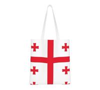 JBYJBX Flag Of Georgia Print Large Capacity Bag Reusable Bags Lightweight Work Gym Travel Beach Daily Commutes