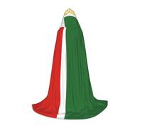 JBYJBX Flag Of The Chechen Republic Print Unisex Hooded Cloak Halloween Cosplay Costume Christmas Carnival Party Wear Cape
