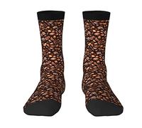 JBYJBX Funny Roasted Coffee Beans Print Classic Adult Socks Friendship Socks Men Women'S Funny Socks Teens Boys Girls, 2 Black-1, One size