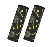 JBYJBX Funny Tennis Racquets And Tennis Balls Print Style And Functionality Wraps Grip Luggage Handle Wraps Non Slip Grip Easy Comfort