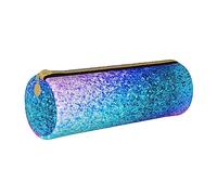 JBYJBX Glitter Sequin Spot Print Leather Pencil Case Pouch - Slim & Cute Pencil Cases For Adults, Men And Women