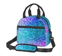 JBYJBX Glitter Sequin Spot Print Lunch Bag Insulated Lunch Box Lunch Tote For Women, Men Versatile Cooler Lunch Bag