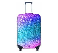 JBYJBX Glitter Sequin Spot Print Suitcase Cover Luggage Protector Washable Elastic Fashionable Travel Gear Cover, Black, S