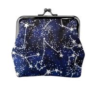 Jbyjbx Glow In The Dark Print Compact Coin Purse Cute Small Zipper Wallet With Kiss Lock For Daily Use And Gifts