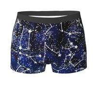 JBYJBX Glow In The Dark Print Men'S Boxer Briefs Soft Comfortable Underwear Trunks, Stretch Mens Boxer Shorts, Black, Medium