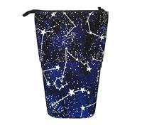 JBYJBX Glow In The Dark Print Pencil Case Multipurpose Telescopic Pencil Case Organizer, Stationery Storage Bag