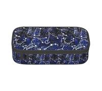 JBYJBX Glow In The Dark Print Pencil Case Stationery Storage Bag Storage Box Pencil Case For Adults Cosmetic Bag, Black, One Size