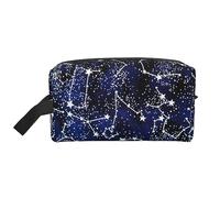 JBYJBX Glow In The Dark Print Travel Storage Bag Capacity Zippered For Toiletries Cosmetics Daily Essentials, White, One Size, White, One Size