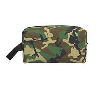 JBYJBX Green Military Camo Print Travel Storage Bag Capacity Zippered For Toiletries Cosmetics Daily Essentials, White, One Size, White, One Size