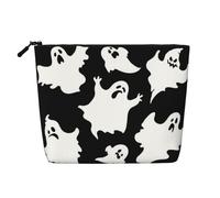JBYJBX Halloween Goth Print Makeup Bag Waterproof Travel Cosmetic Tote Zippered Pouch For Women Toiletry Bag, Black, One Size, Black, One Size