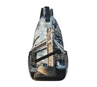JBYJBX Historic Old Tower Bridge London Print Unisex Cross Chest Bag Diagonal Sling Backpack Capacity For Travel Hiking Daily Use