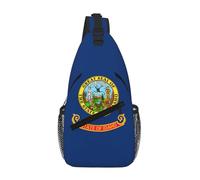 JBYJBX Idaho State Flag Print Unisex Cross Chest Bag Diagonal Sling Backpack Capacity For Travel Hiking Daily Use