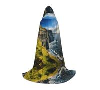 JBYJBX Ireland Outdoors County Clare The Cliffs Print Adults Comfort Hooded Cloak Cosplay Costume Carnival Themed Events Festival Wear