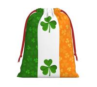 JBYJBX Irish Flag Print Convenience Drawstring Gift Multipurpose Pouches Daily Storage Travel Essentials