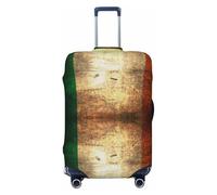 JBYJBX Irish Flag Print Suitcase Cover Luggage Protector Washable Elastic Fashionable Travel Gear Cover, Black, S