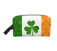 JBYJBX Irish Flag Print Travel Storage Bag Capacity Zippered For Toiletries Cosmetics Daily Essentials, White, One Size, White, One Size