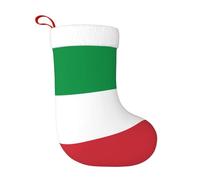 JBYJBX Italian Flag Print Christmas Stockings Hanging Ornament for Christmas Party Xmas Decorations Gifts