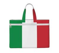 Jbyjbx Italy Flag Print Polyester Tote Work Tote Bag For Women Laptop Shoulder Crossbody Bag Briefcase, Black, One Size, Black, One Size