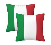 JBYJBX Italy Flag Print Throw Pillows Covers Indoor Home Neutral Decor Set Soft Square Couch Pillows Covers