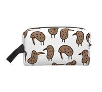 JBYJBX Kiwi Birds Cute Print Travel Storage Bag Capacity Zippered For Toiletries Cosmetics Daily Essentials, White, One Size, White, One Size