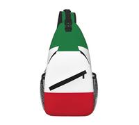 JBYJBX Kuwaiti Flag Print Unisex Cross Chest Bag Diagonal Sling Backpack Capacity For Travel Hiking Daily Use