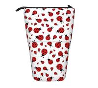 JBYJBX Ladybug Print Pencil Case Multipurpose Telescopic Pencil Case Organizer, Stationery Storage Bag