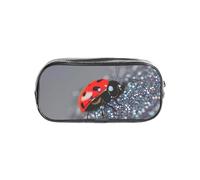 JBYJBX Ladybugs Pattern Infinite Speckled Print Clear Pencil Case Lightweight Pouch Travel Office Transparent Stationery Organizer