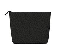JBYJBX Leopard Pattern Print Makeup Bag Waterproof Travel Cosmetic Tote Zippered Pouch For Women Toiletry Bag, Black, One Size, Black, One Size