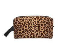 JBYJBX Leopard Pattern Print Travel Storage Bag Capacity Zippered For Toiletries Cosmetics Daily Essentials, White, One Size, White, One Size