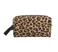 JBYJBX Leopard Pattern Print Travel Storage Bag Capacity Zippered For Toiletries Cosmetics Daily Essentials, White, One Size, White, One Size