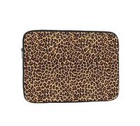 Jbyjbx Leopard Patterned Wallpaper Print Laptop Bag Water-Resistant Laptop Sleeve Computers â€“ Protective Slim Notebook, Black, 12 inch