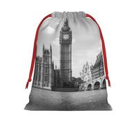 JBYJBX London Print Convenience Drawstring Gift Multipurpose Pouches Daily Storage Travel Essentials