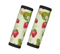 JBYJBX Lovely Strawberry Print Style And Functionality Wraps Grip Luggage Handle Wraps Non Slip Grip Easy Comfort