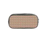 Jbyjbx Lovely Sweet red Cherry 3 Print Clear Pencil Case Lightweight Pouch Travel Office Transparent Stationery Organizer