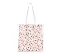 JBYJBX Lovely Sweet Red Cherry Print Large Capacity Bag Reusable Bags Lightweight Work Gym Travel Beach Daily Commutes