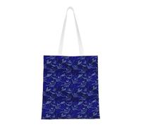JBYJBX Manta Ray And Fish Print Large Capacity Bag Reusable Bags Lightweight Work Gym Travel Beach Daily Commutes