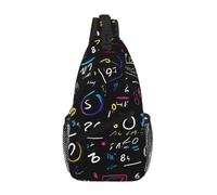 JBYJBX Math Formula Print Unisex Cross Chest Bag Diagonal Sling Backpack Capacity For Travel Hiking Daily Use
