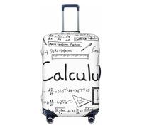 JBYJBX Math Geometry Geek Calculus Print Suitcase Cover Luggage Protector Washable Elastic Fashionable Travel Gear Cover, Black, X-Large