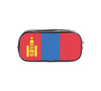 Jbyjbx Mongolian Flag Print Clear Pencil Case Lightweight Pouch Travel Office Transparent Stationery Organizer