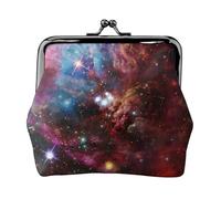 Jbyjbx Night Sky Print Compact Coin Purse Cute Small Zipper Wallet With Kiss Lock For Daily Use And Gifts