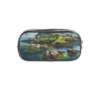 Jbyjbx Norway Islands Print Clear Pencil Case Lightweight Pouch Travel Office Transparent Stationery Organizer