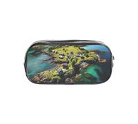 JBYJBX Norway Islands Print Clear Pencil Case Lightweight Pouch Travel Office Transparent Stationery Organizer