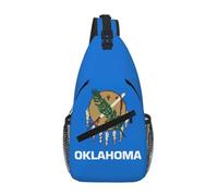 JBYJBX Oklahoma State Flag Print Unisex Cross Chest Bag Diagonal Sling Backpack Capacity For Travel Hiking Daily Use