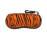JBYJBX Orange Tiger Leopard Print Ultra-Lightweight Glasses Case Soft Sunglasses Pouch Multi-Functional Travel Trendy