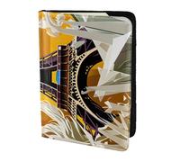 JBYJBX Paris Eiffel Tower Print Passport 5.5in Travel Document Lightweight Wallet Men Women Business Leisure Trips