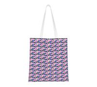 JBYJBX Patriotic 4th Of July American Flag Print Large Capacity Bag Reusable Bags Lightweight Work Gym Travel Beach Daily Commutes