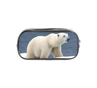 Jbyjbx Polar Bear Print Clear Pencil Case Lightweight Pouch Travel Office Transparent Stationery Organizer