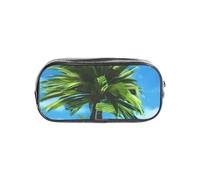 JBYJBX Summer Palm Tree Print Clear Pencil Case Lightweight Pouch Travel Office Transparent Stationery Organizer